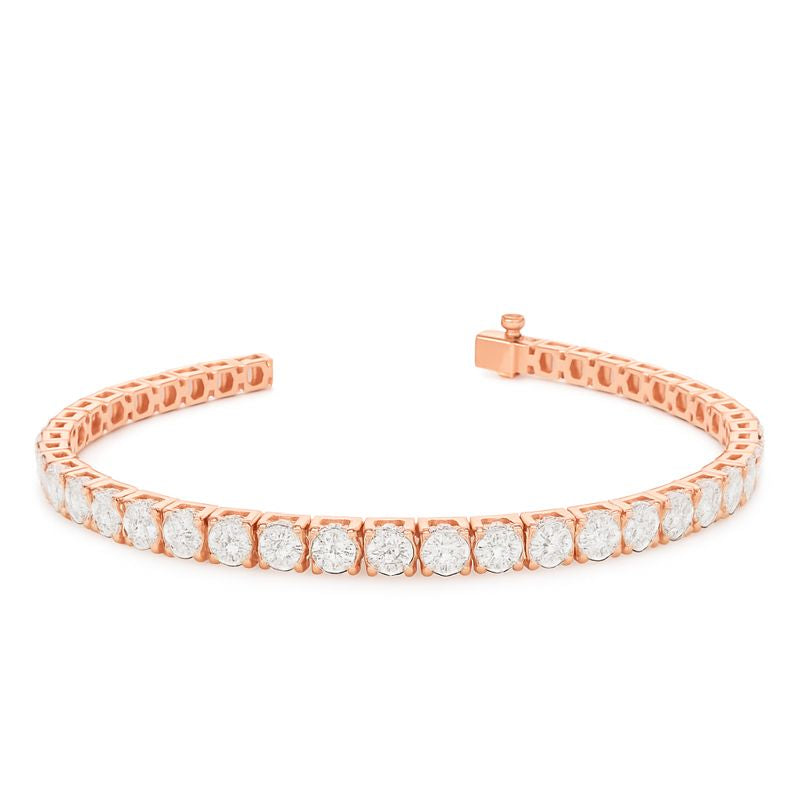1 Carat Total Weight of Round Lab Grown Diamond Tennis Bracelet 7"