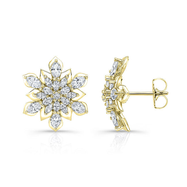 Flower Diamond Earring