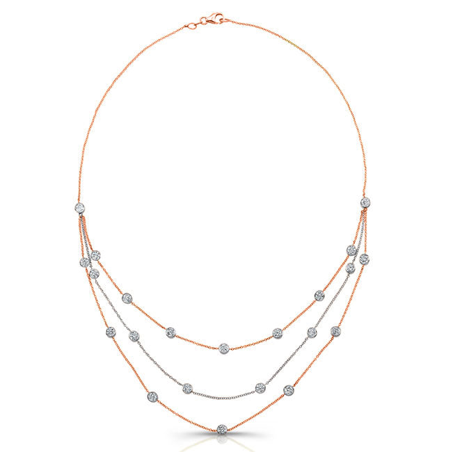 Diamond Bezel Necklace