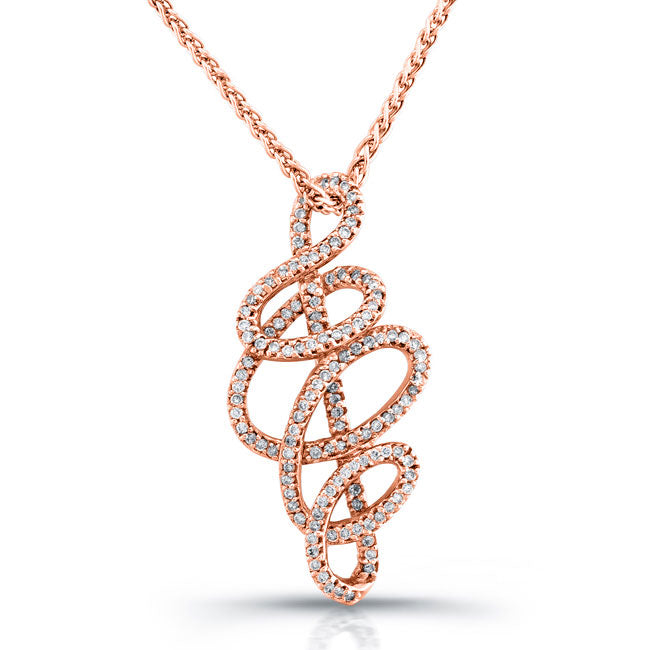 Swirl Diamond Pendant