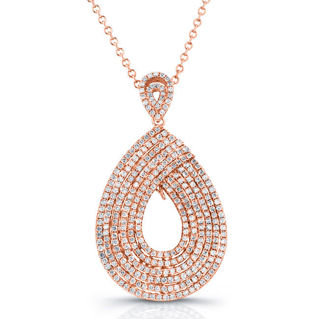 Diamond Pear-Shaped Pendant