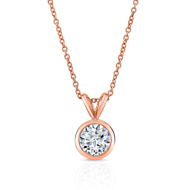Bezel Diamond Pendant