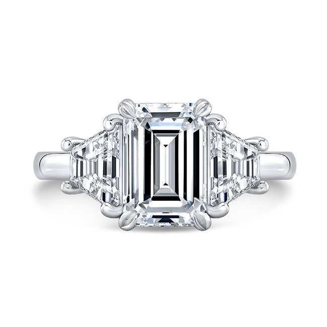 Modern Style Diamond 3-Stone Engagement Ring
