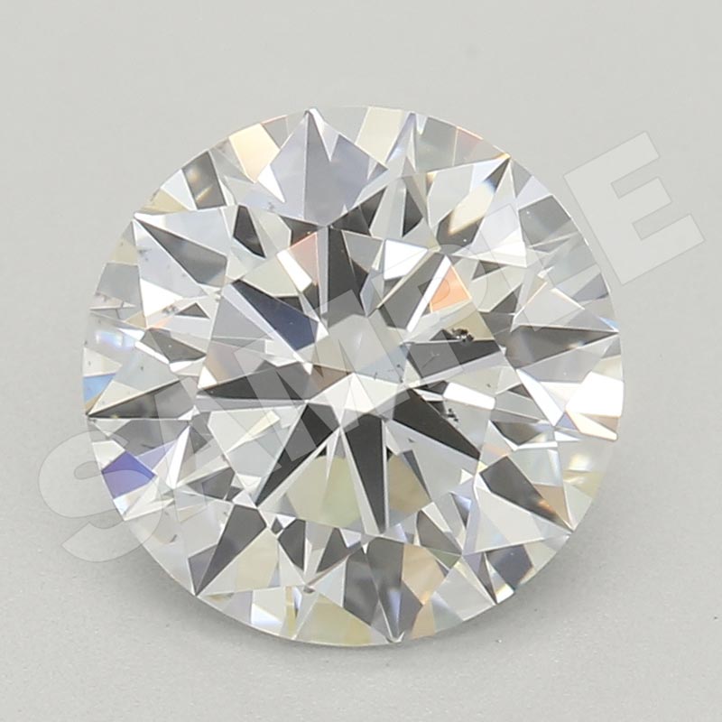 5.02 Carat Round HRD Natural Diamond, With Certificate ID 260000069968
