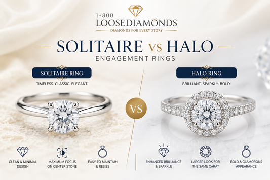 Solitaire vs Halo Engagement Rings