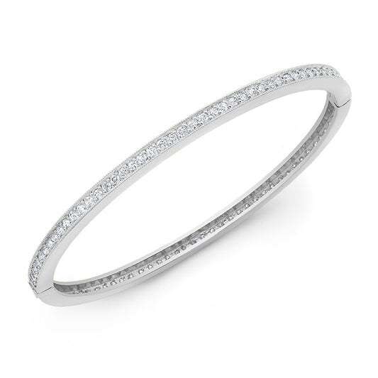 Modern Style Diamond Bangle