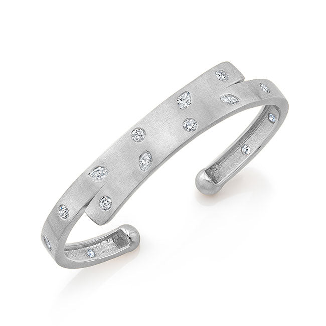 Modern Style Diamond Bangle