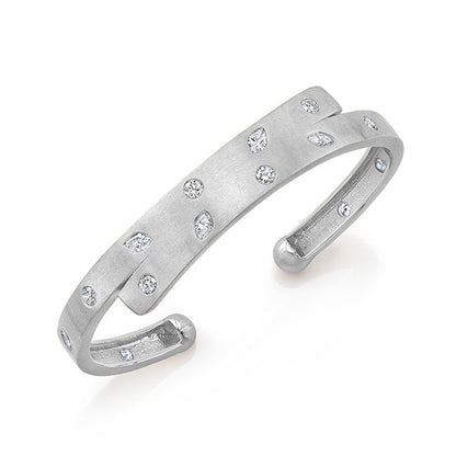 Modern Style Diamond Bangle