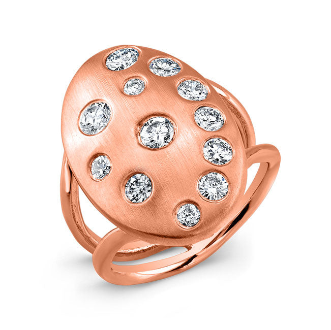 Modern Style Diamond Cocktail Ring