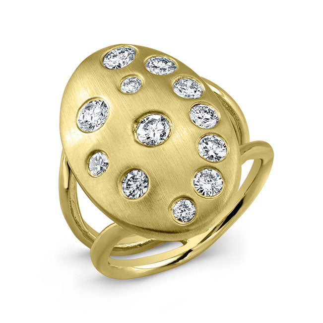 Modern Style Diamond Cocktail Ring