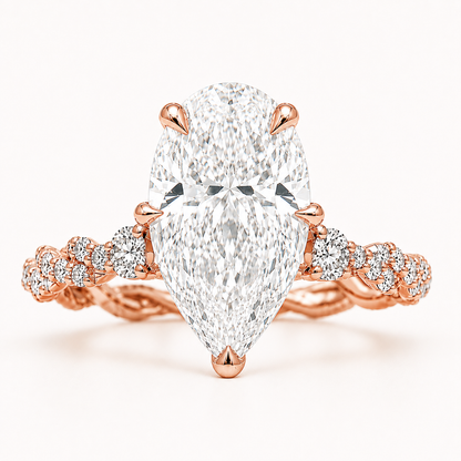 Vintage Style Diamond Engagement Ring