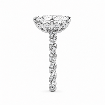 Vintage Style Diamond Engagement Ring