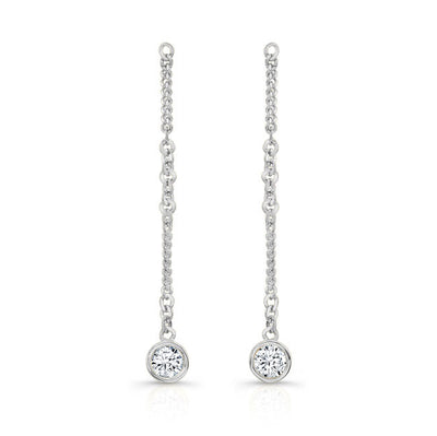 Dangling Diamond Earrings