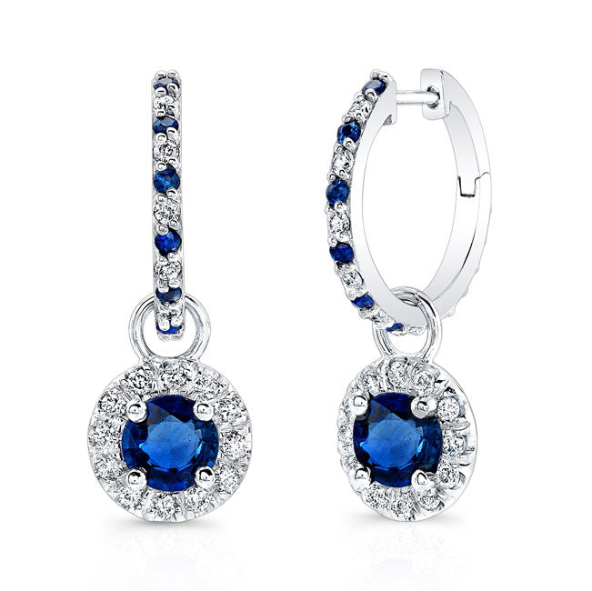 Sapphire and Diamond Drop Earring
