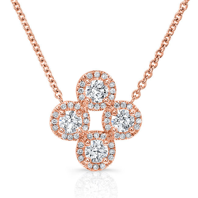 Diamond Flower Necklace