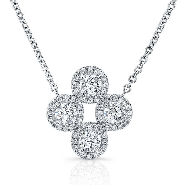 Diamond Flower Necklace