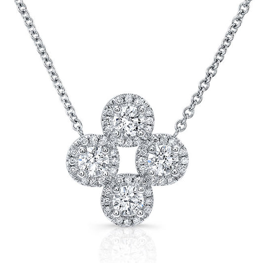 Diamond Flower Necklace