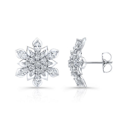 Flower Diamond Earring