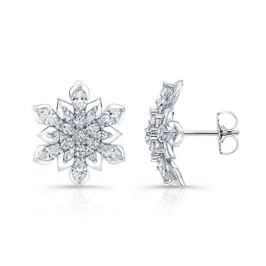 Flower Diamond Earring