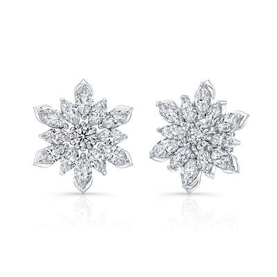 Flower Diamond Earring