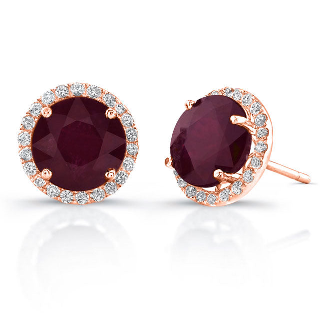 Diamond & Ruby Earrings