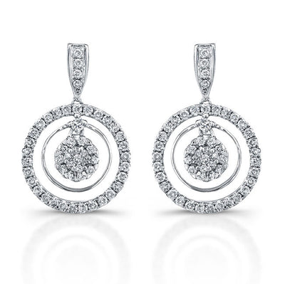 Dangling Diamond Earrings