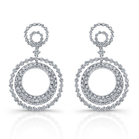 Dangling Diamond Earrings