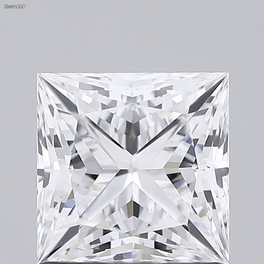 1.25 Carat Princess GIA Labgrown Diamond, With Certificate ID 6465851852