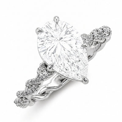 Vintage Style Diamond Engagement Ring