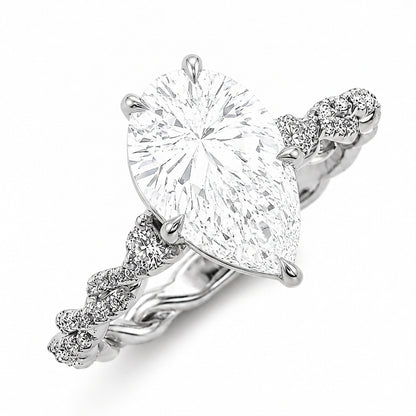 Vintage Style Diamond Engagement Ring