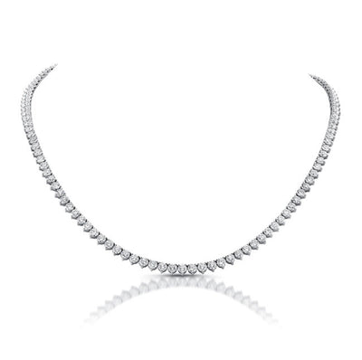 Modern Style 26" Diamond Tennis Necklace