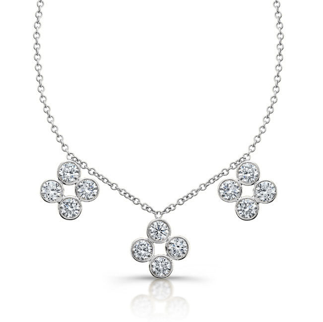Diamond Flower Necklace