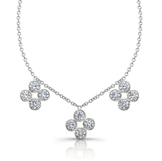 Diamond Flower Necklace