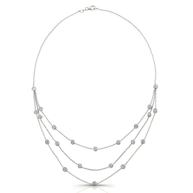 Diamond Bezel Necklace