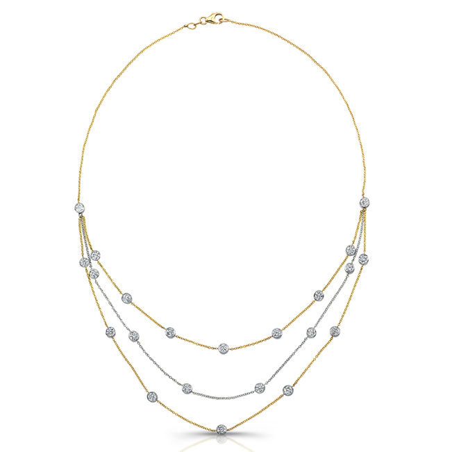 Diamond Bezel Necklace