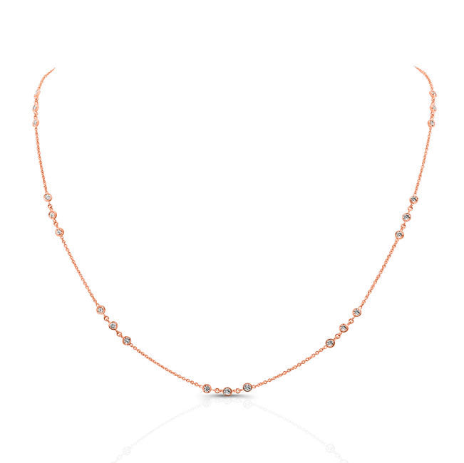 Diamond Bezel Necklace