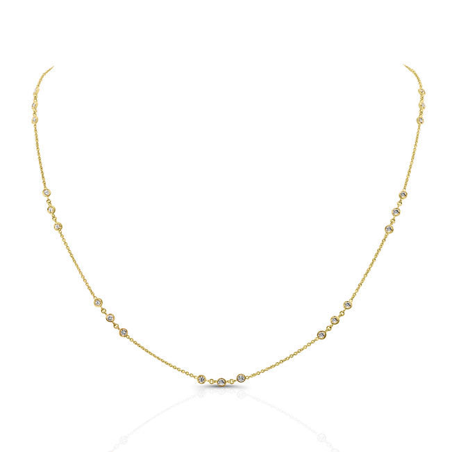 Diamond Bezel Necklace