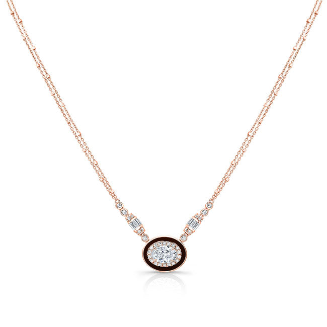 Diamond Onyx Necklace