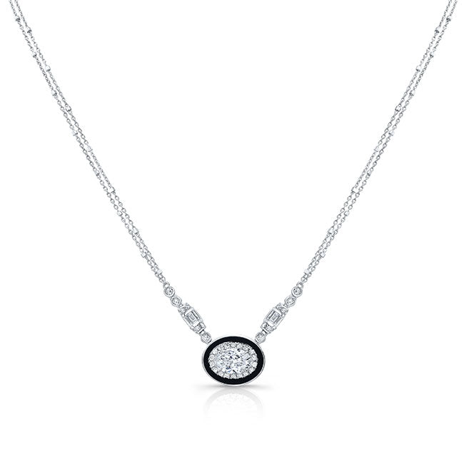 Diamond Onyx Necklace