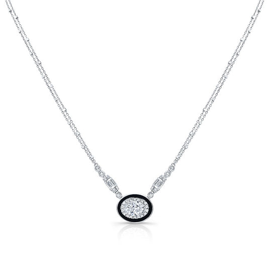 Diamond Onyx Necklace