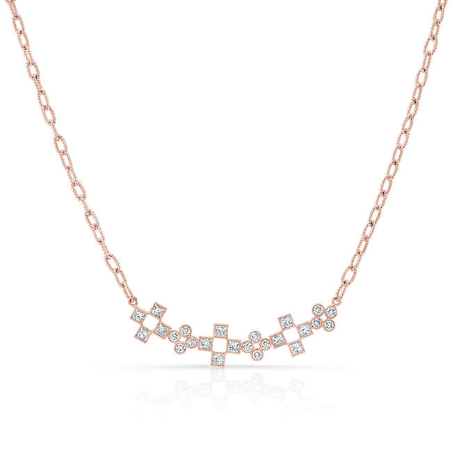 Modern Style Diamond Necklace