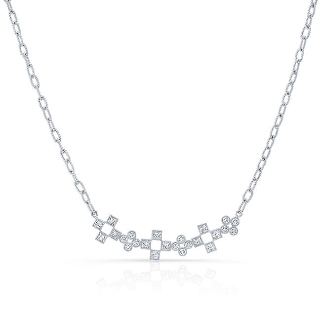 Modern Style Diamond Necklace