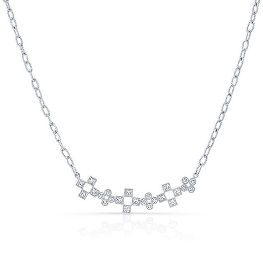 Modern Style Diamond Necklace