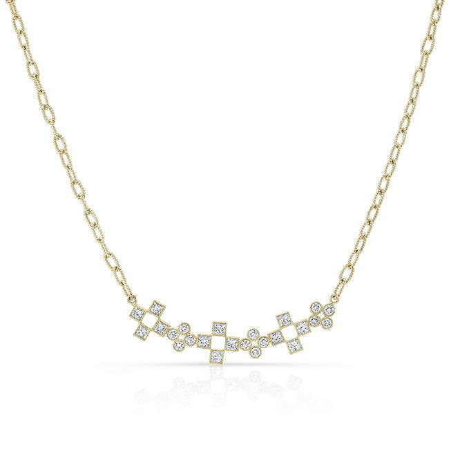 Modern Style Diamond Necklace