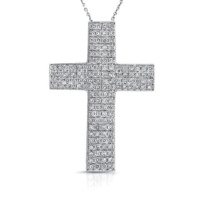 Pave Diamond Cross Pendant