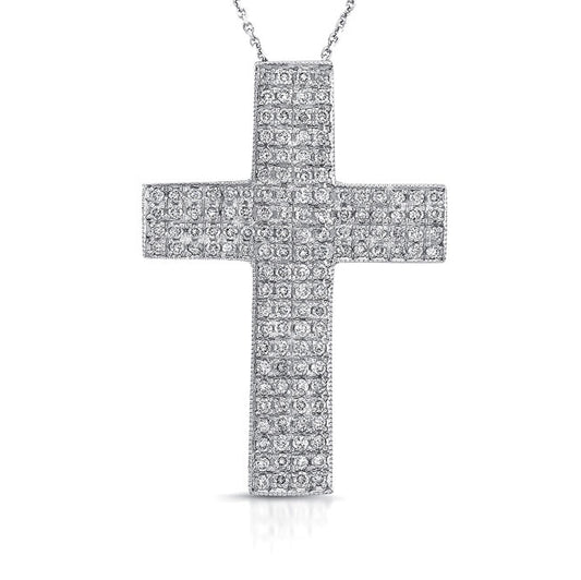 Pave Diamond Cross Pendant