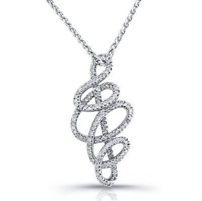 Swirl Diamond Pendant