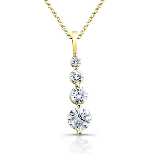 Modern Style Diamond Pendant