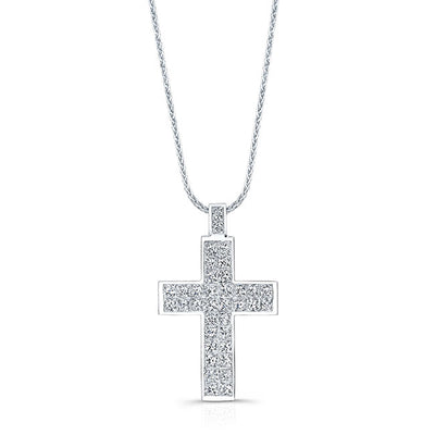 Invisible Princess Diamond Pendant