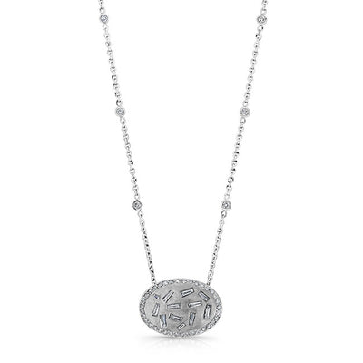 Round Baguette Bezel Pendant (Copy)